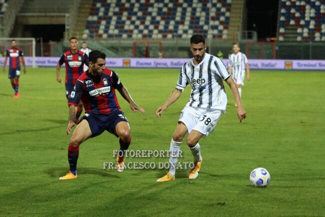 Crotone pareggia contro la Juventus, in casa con un risultato di 1 a 1