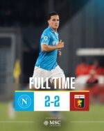 Napoli-Genoa 2-2: Il Genoa ferma la corsa degli azzurri al Maradona